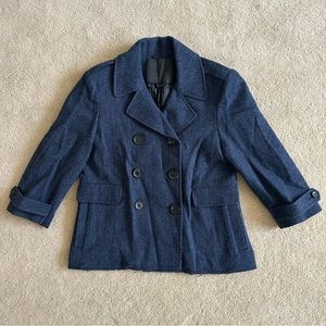 Gryphon Blue Wool Blazer Jacket size small